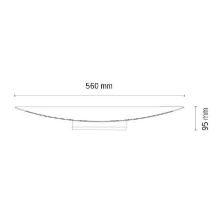 LED dimbare wandlamp DUBAI LED/6,5W/230V eiken