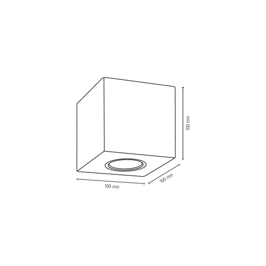 Plafondlamp CONCRETEDREAM 1xGU10/6W/230V beton - FSC-gecertificeerd