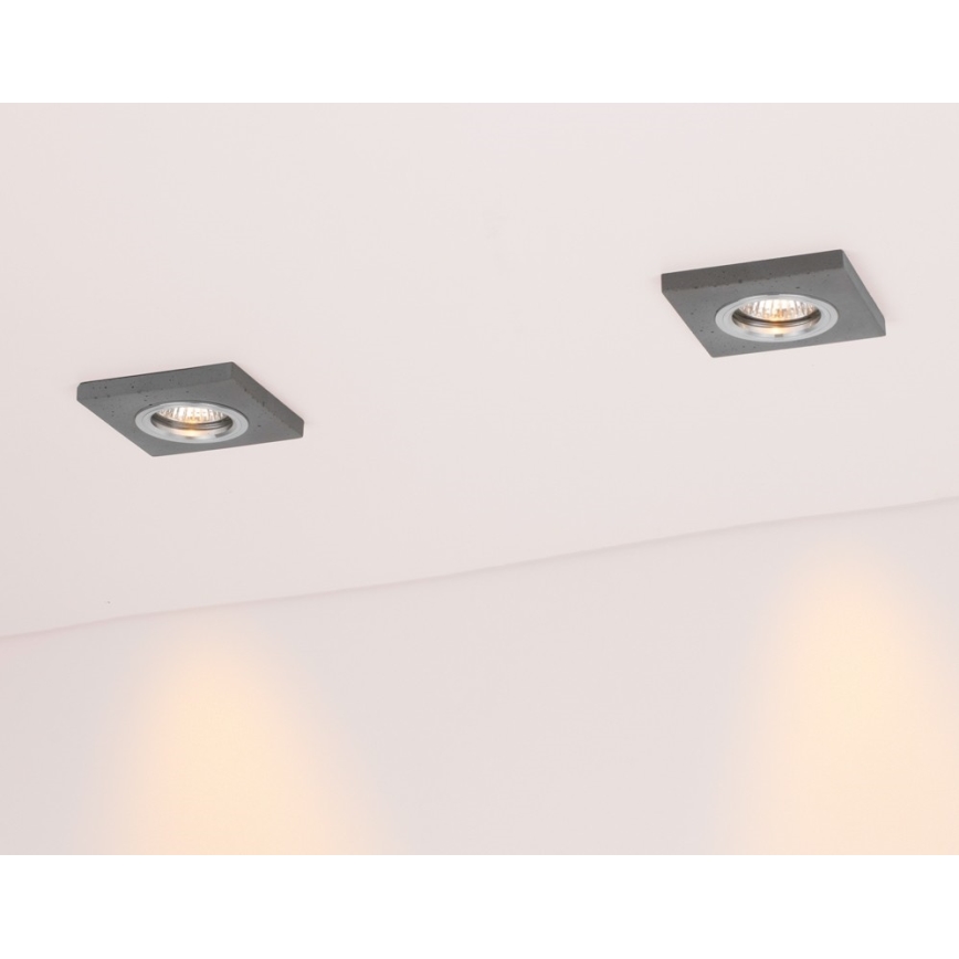 LED Hang plafondverlichting VITAR 1xGU10/5W/230V CRI 90 beton – FSC gecertificeerd