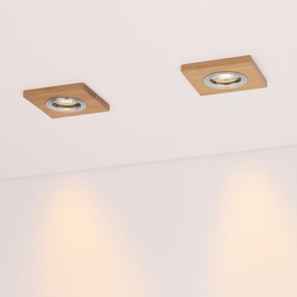 LED Hang plafondverlichting VITAR 1xGU10/5W/230V CRI 90 eiken
