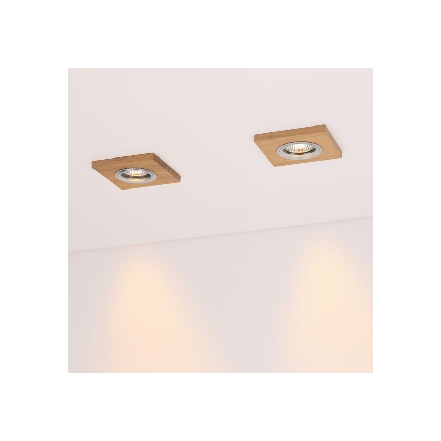LED Hang plafondverlichting VITAR 1xGU10/5W/230V CRI 90 eiken