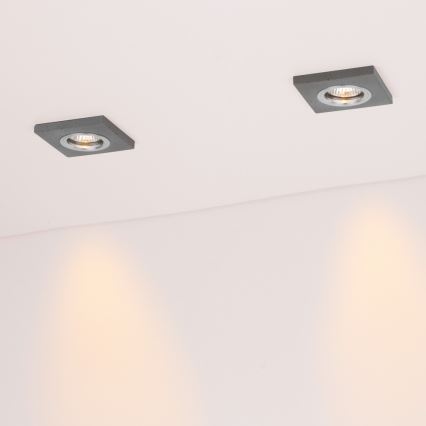 SET 3x LED Inbouwspot VITAR 1xGU10/5W/230V CRI 90 beton