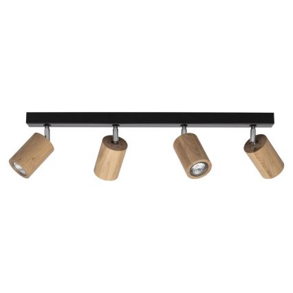 Spot de plafond LED MATTI 4xGU10/5W/230V chêne - certifié FSC