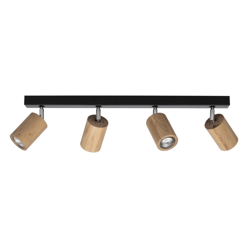Spot de plafond LED MATTI 4xGU10/5W/230V chêne - certifié FSC
