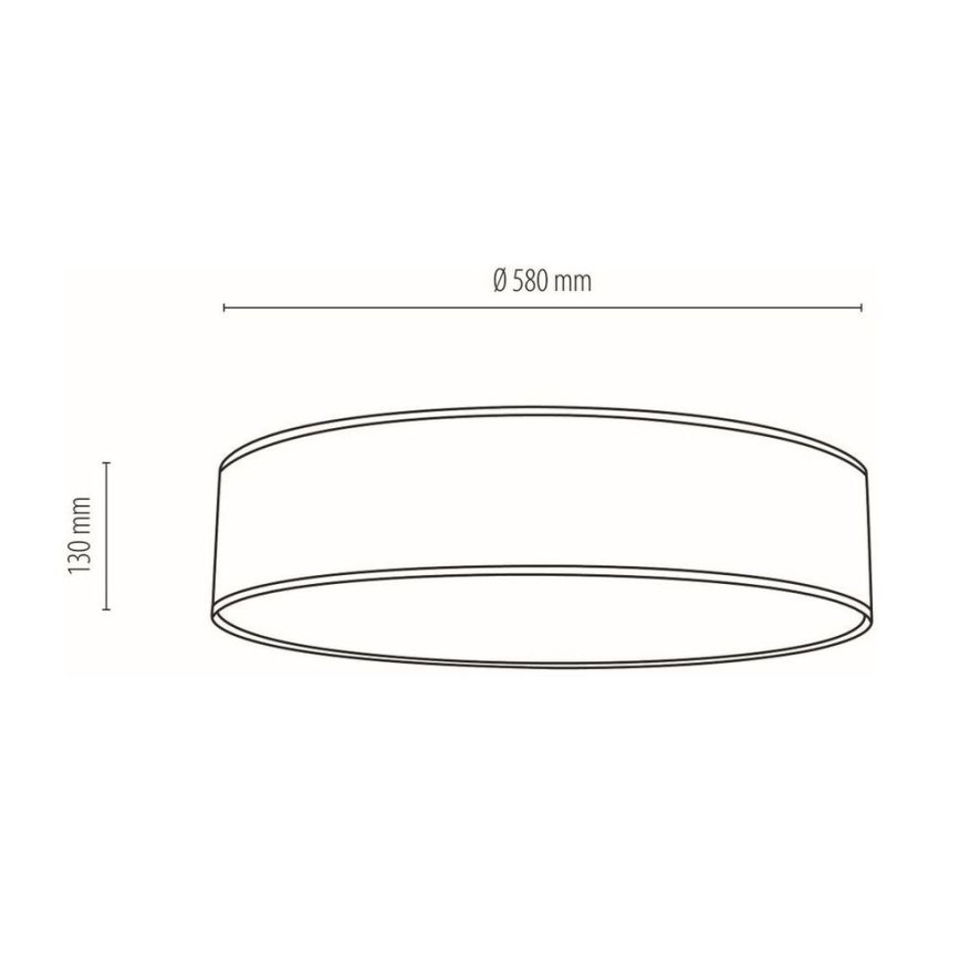 Plafonnier BOHO 4xE27/25W/230V d. 58 cm blanc