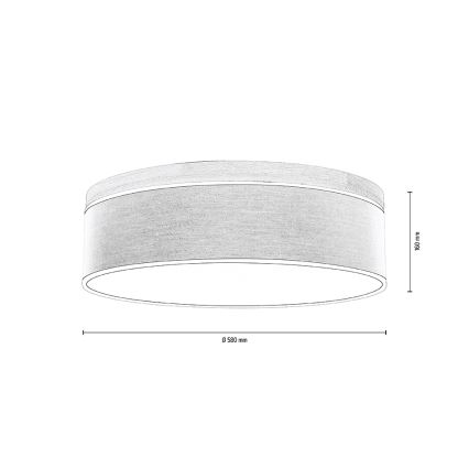 Plafondlamp BOHO 4xE27/25W/230V diameter 58 cm eiken