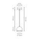Suspension filaire LED BALL WOOD 1xGU10/5W/230V hêtre - certifié FSC