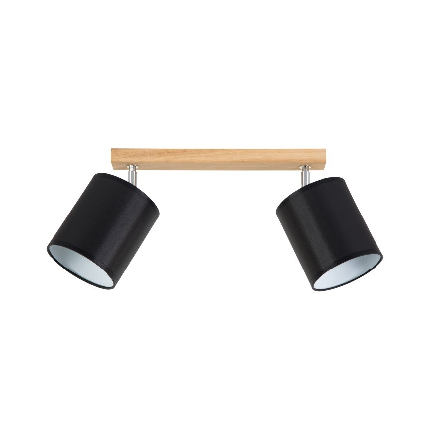 Spot APRILLIA 2xE27/25W/230V chêne noir - certifié FSC