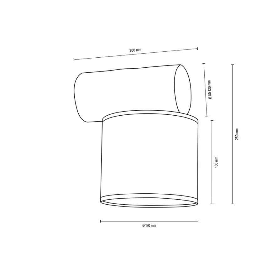 Wandlamp PINO MIX 1xE27/25W/230V grenen - FSC-gecertificeerd