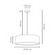 Hanglamp aan koord JOSEFINA 3xE27/25W/230V - FSC-gecertificeerd