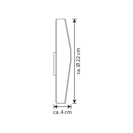 Numéro de maison solaire LED/3x0,1W/2,4V 1200 mAh IP44