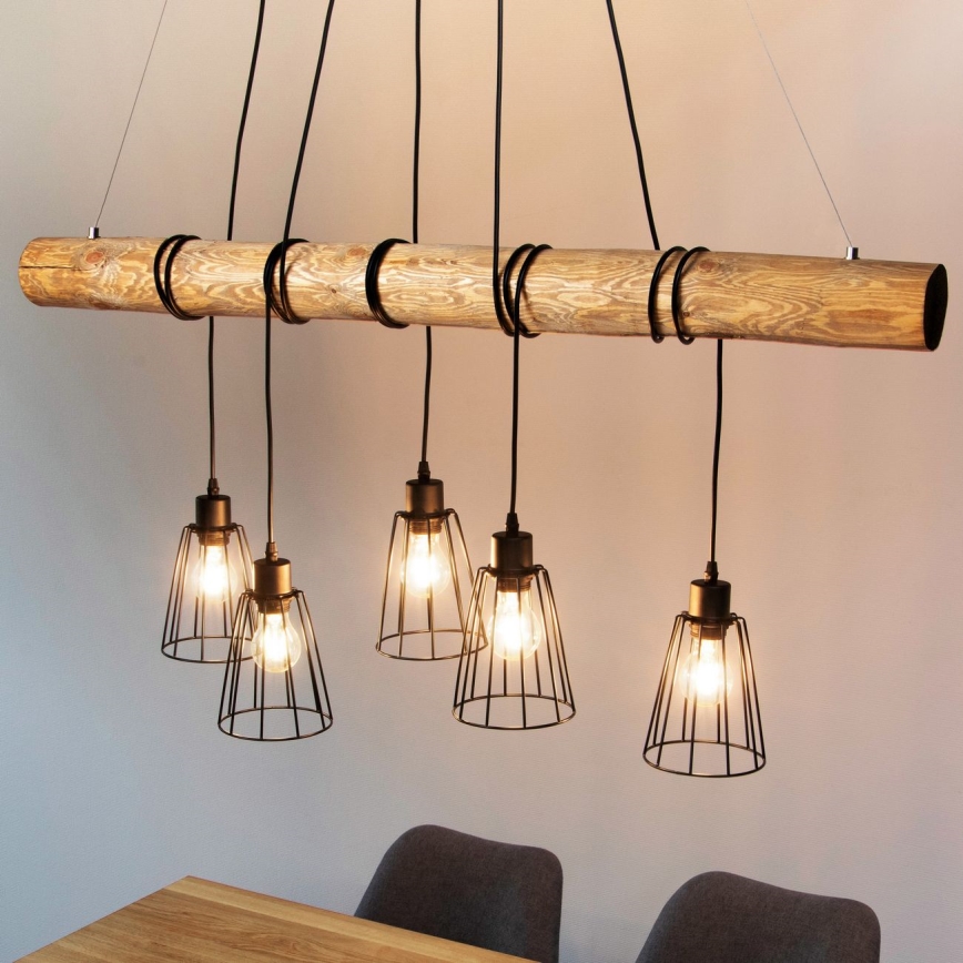Suspension filaire TRABO 5xE27/60W/230V