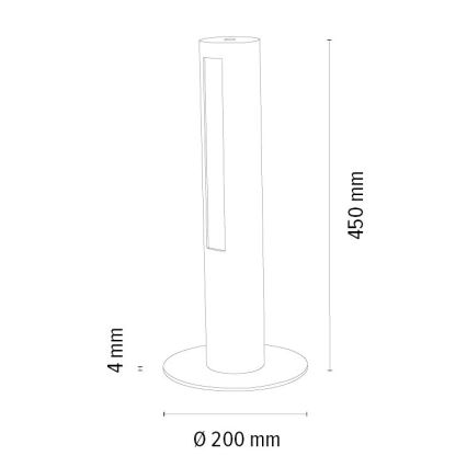 Lampe de table à intensité variable CONOR LED/9W/230V chêne