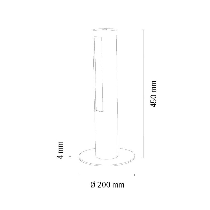 Dimbare LED tafellamp CONOR LED/9W/230V eiken