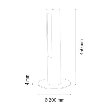 Lampe de table à intensité variable CONOR LED/9W/230V chêne