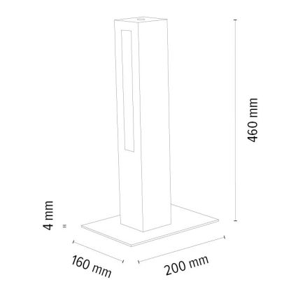 Lampe de table à intensité variable LEON LED/9W/230V chêne – certifié FSC