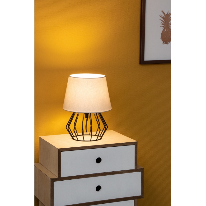 Spot-Light - Tafel Lamp MANGOO 1xE27/40W/230V grijs/zwart - FSC-gecertificeerd