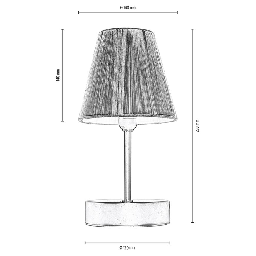 Tafellamp MILA 1xE14/25W/230V Berk