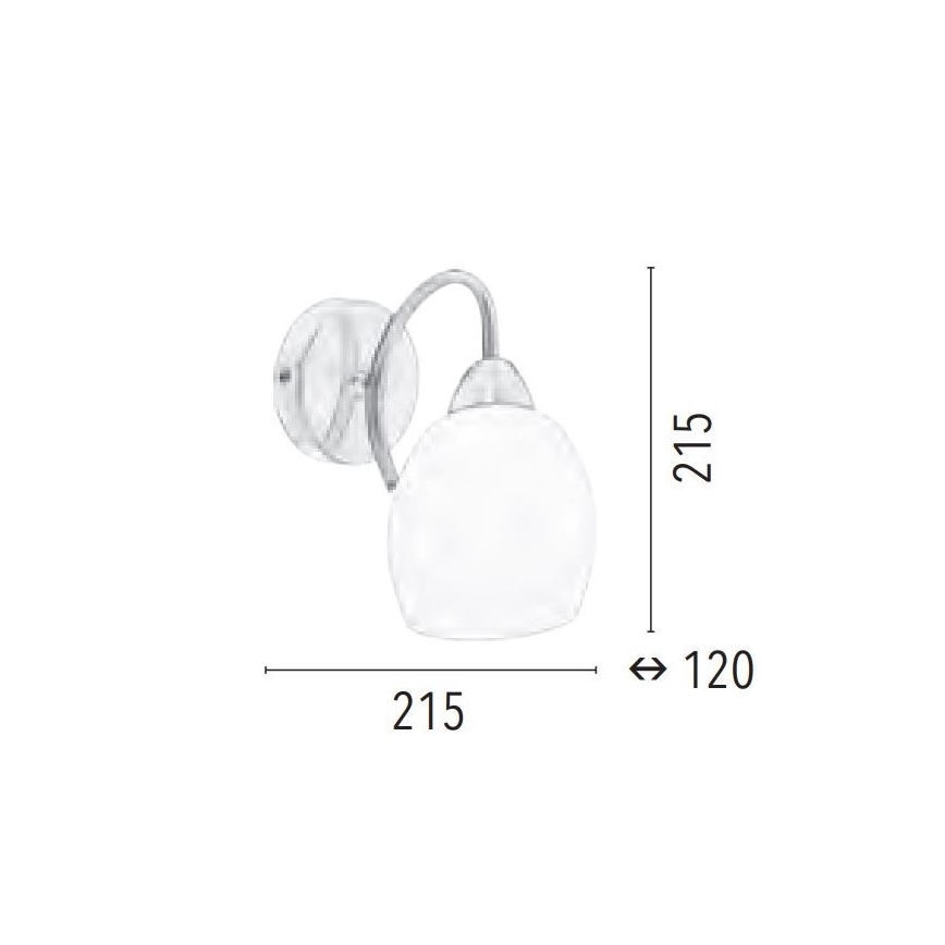 Wandlamp PISA 1xE27/60W/230V