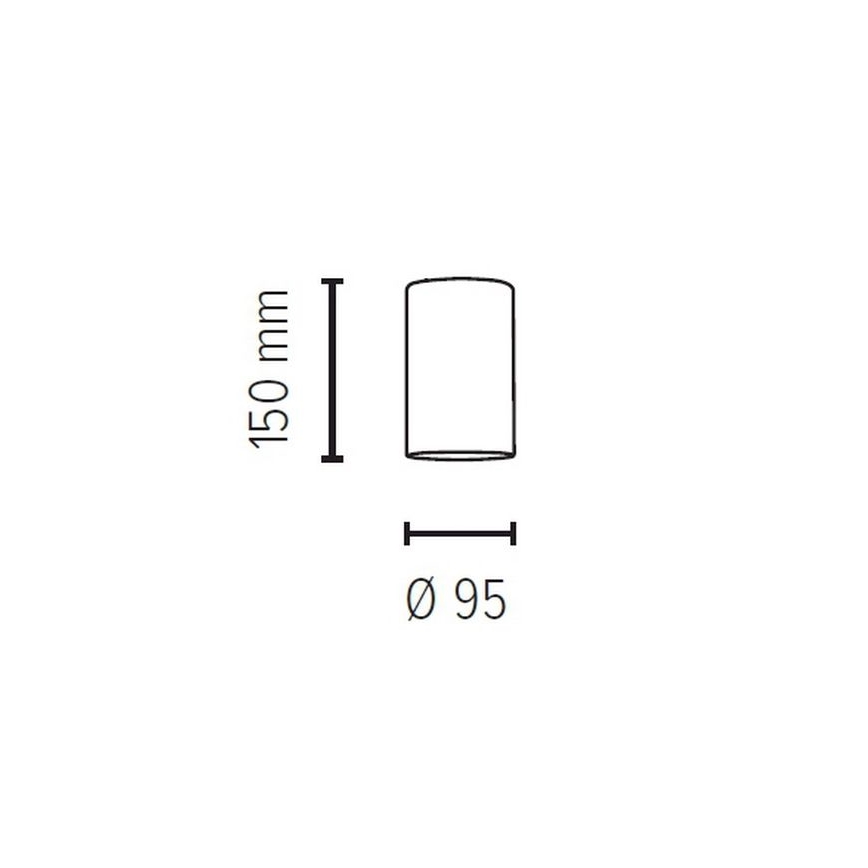 Abat-jour de rechange pour suspension  BOSCO E27 d. 9,5 cm blanc