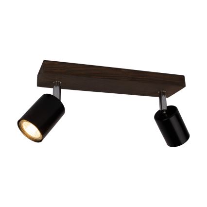 Plafondspot MANARA 2xGU10/5W/230V dennenhout