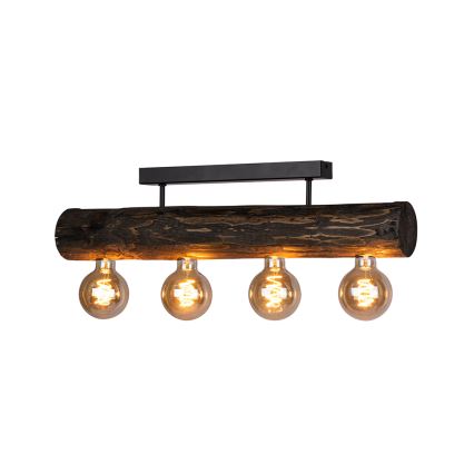 Lustre monté en surface TRABO 4xE27/60W/230V pin - certifié FSC