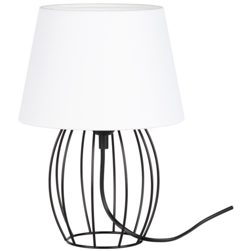 Spot-Light - Tafel Lamp MANGOO 1xE27/40W/230V wit/zwart