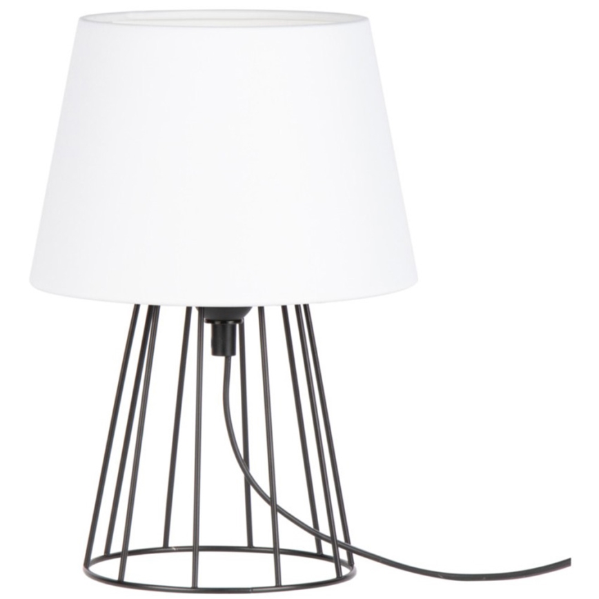 Spot-Light - Tafellamp MANGOO 1xE27/40W/230V wit/zwart