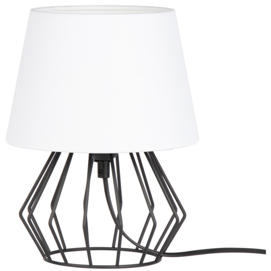 Spot-Light - Tafellamp MANGOO 1xE27/40W/230V wit/zwart