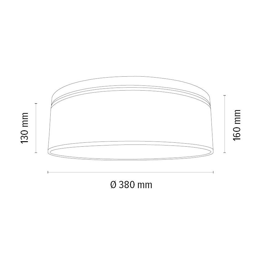 Plafonnier BOHO 2xE27/25W/230V diam. 38 cm chêne – FSC certifié