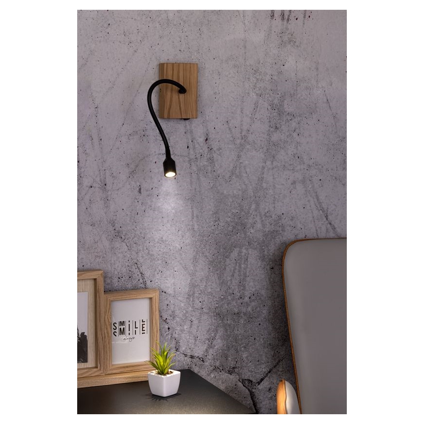 Applique murale LECTOR LED/2,5W/230V chêne – FSC certifié