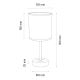 Lampe de table BENITA 1xE27/60W/230V 30 cm chêne – FSC certifié