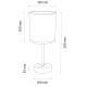 Lampe de table BENITA 1xE27/60W/230V 30 cm marron/chêne – FSC certifié