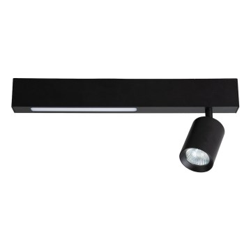 Spot MAGNET LED/5W/230V + 1xGU10/60W 3000/4000K noir