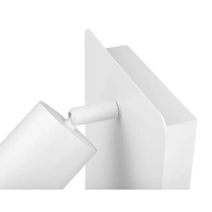 Spot mural avec étagère et USB chargeur 1xGU10/35W/230V blanc