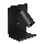 Spot mural avec étagère et USB chargeur 1xGU10/35W/230V noir