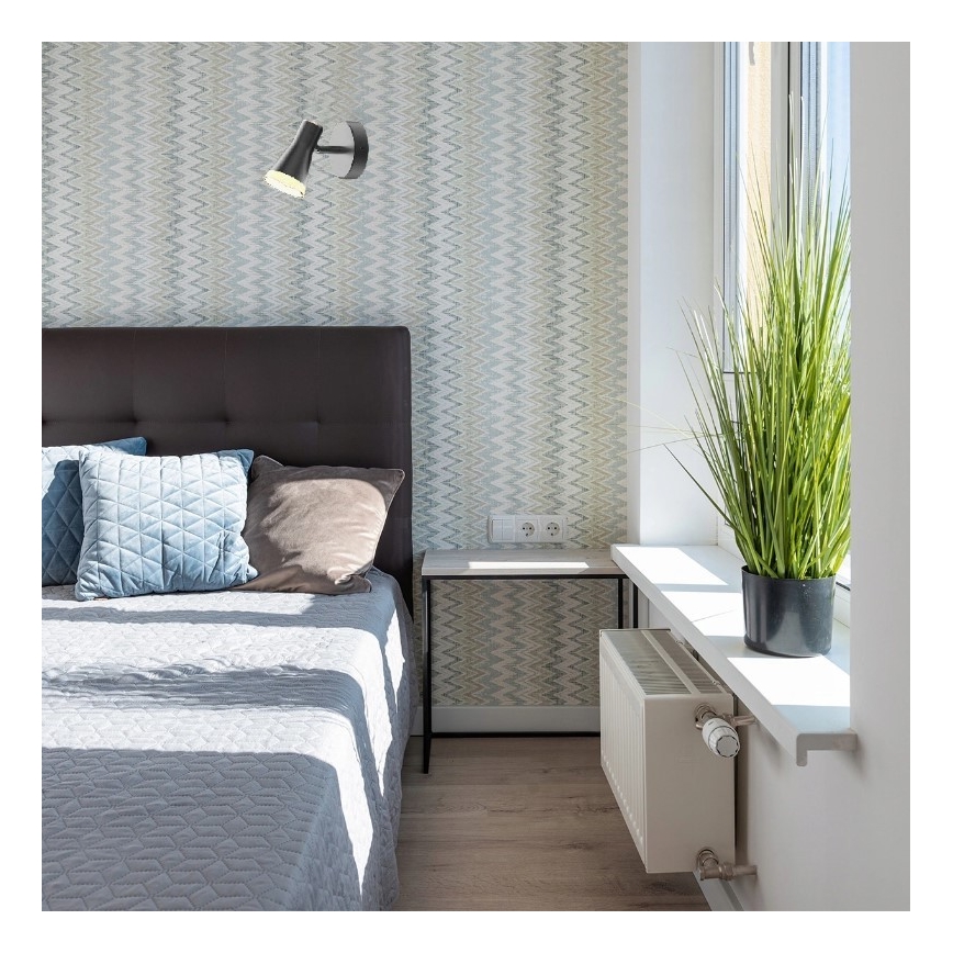 Spot mural BERG LED/4,2W/230V noir