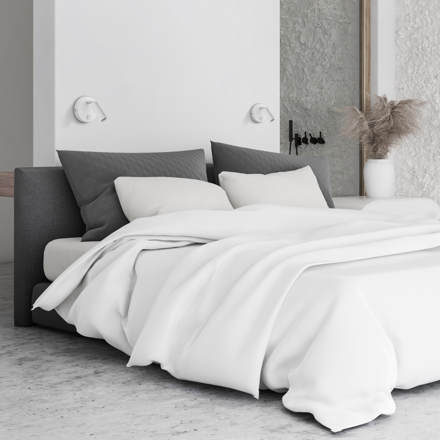 Spot mural ENZO 1xG9/8W/230V blanc