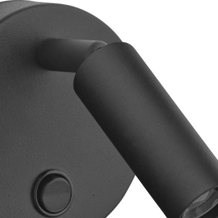 Spot mural ENZO 1xG9/8W/230V noir