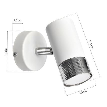 Spot mural LED DANI 1xGU10/8W/230V