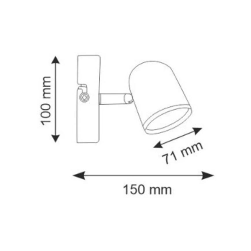 Spot mural RAWI LED/4,2W/230V blanc
