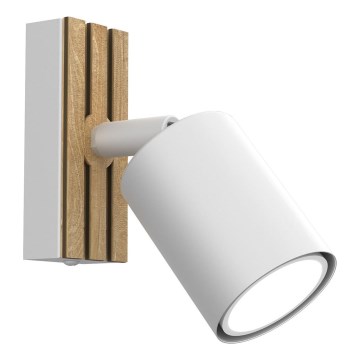 Spot mural TERRA 1xGU10/8W/230V blanc/chêne