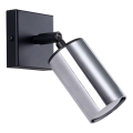 Spot mural WINX 1xGU10/10W/230V noir/chrome brillant