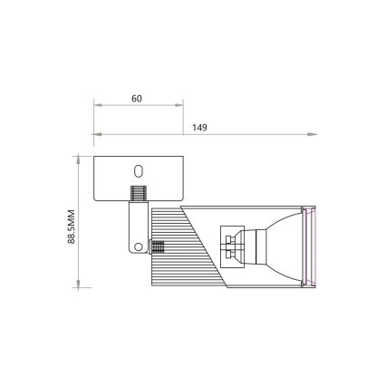 Spot NEO 1xGU10/8W/230V zwart/goud