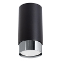 Spot NERO 1xGU10/10W/230V 12,5 cm noir/chrome brillant