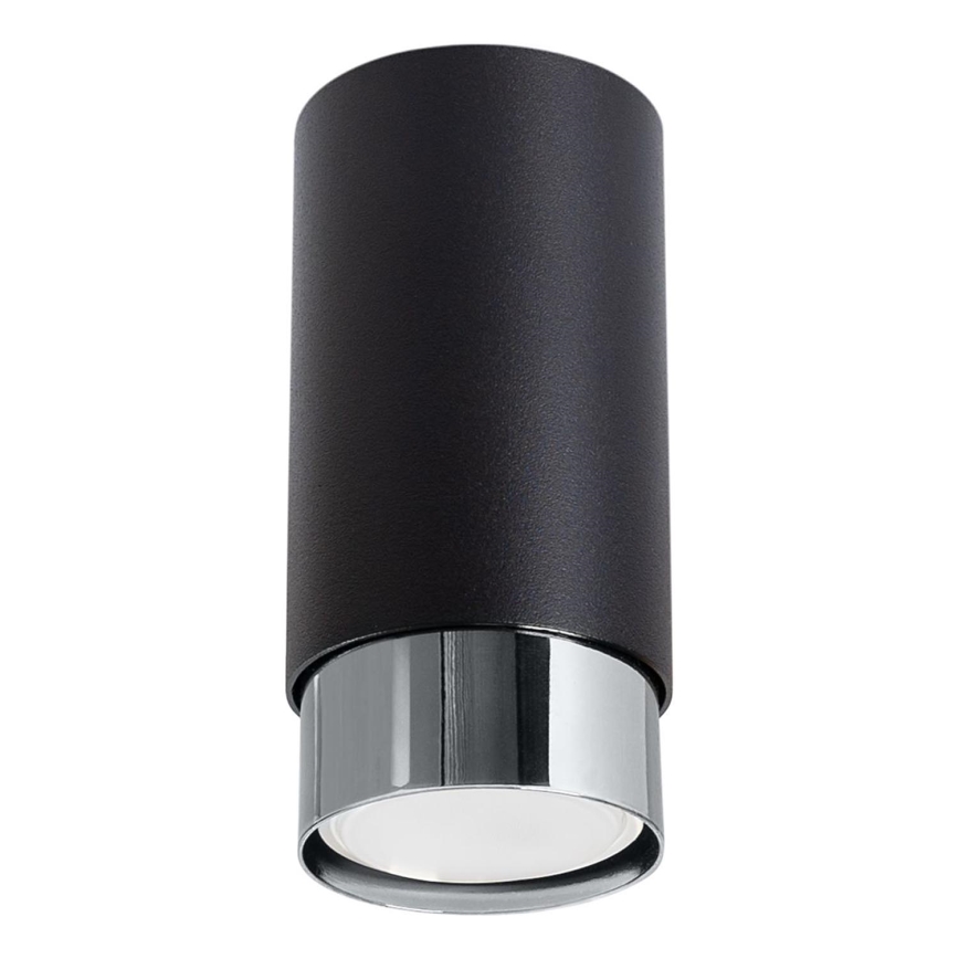 Spot NERO 1xGU10/10W/230V 12,5 cm noir/chrome brillant