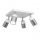 Spot NEST 4xGU10/8W/230V blanc/chrome brillant