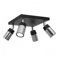 Spot NEST 4xGU10/8W/230V noir/chrome brillant