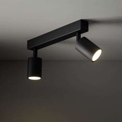 Spot NEX 2xGU10/10W/230V noir