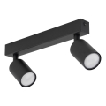 Spot NEX 2xGU10/10W/230V zwart
